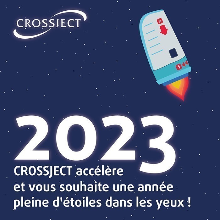 carte de voeux laboratoire Crossject
